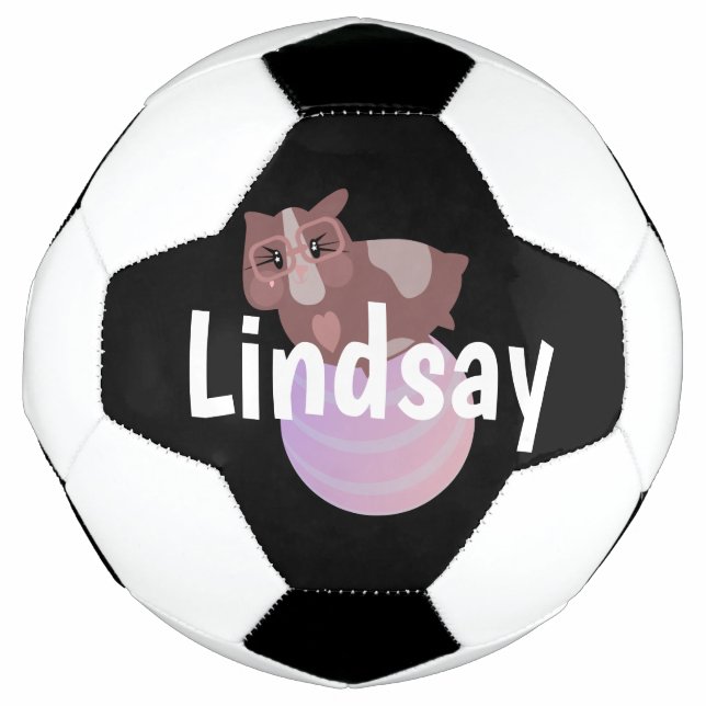 Kids  Guinea Pig  Monogram Name   Soccer Ball (Front)
