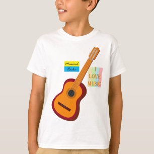 Kids Guitar t-shirt. musical t-shirt