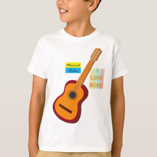 Kids Guitar t-shirt. musical t-shirt