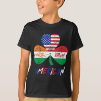 Kids Half Irish Half Italian American Flag Shamroc