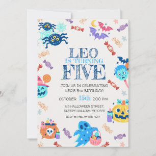 Kid's Halloween Birthday Party Invitation