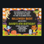 Kids Halloween Birthday Party Spooky Costume Invitation<br><div class="desc">Kids Halloween Birthday Party Spooky Costume</div>