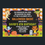 Kids Halloween Birthday Party Spooky Costume Invitation<br><div class="desc">Kids Halloween Birthday Party Spooky Costume</div>