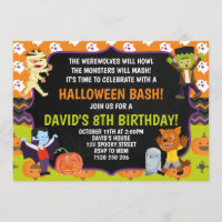 Kids Halloween Birthday Party Spooky Costume