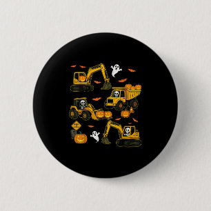 Kids Halloween Construction Trucks Costume Toddler 6 Cm Round Badge