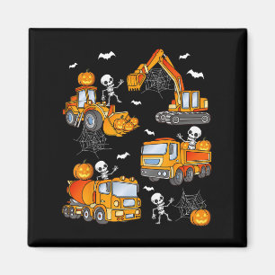 Kids Halloween Construction Trucks Costume Toddler Magnet
