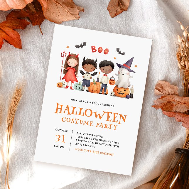 Kids Halloween Costume Children Invitation (Creator Uploaded)