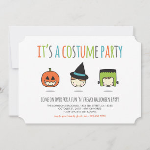 Kids Halloween Costume Party Invitation