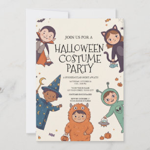 Kids Halloween Costume Party Invitation