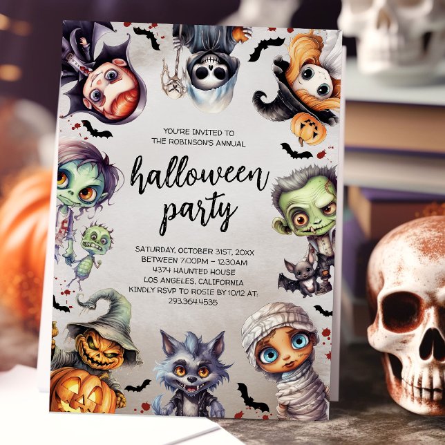 Kids Halloween Costume Party Invitation (Creator Uploaded)