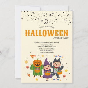 Kids Halloween Costume Party Invitation