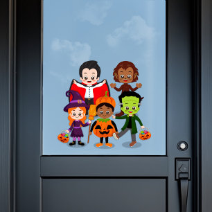 Kids’ Halloween Costume Party Window Cling