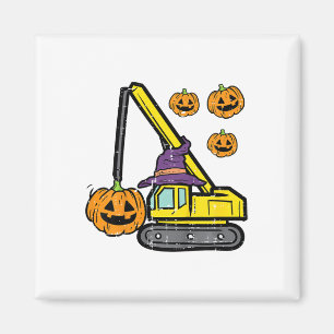 Kids Halloween Crane Construction Truck Costume To Magnet