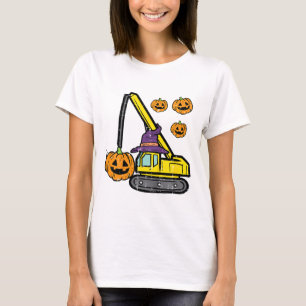 Kids Halloween Crane Construction Truck Costume To T-Shirt