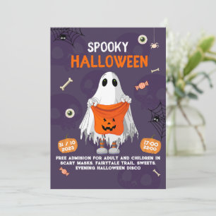 Kids Halloween Cute Costume Party Invitation