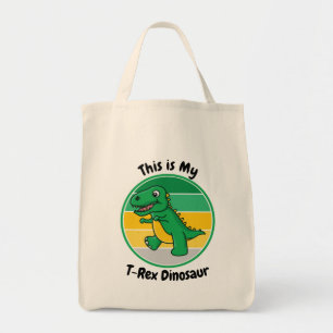 Kids Halloween Dinosaur This is My T-Rex Dinosaur Tote Bag