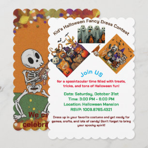 Kid's Halloween Fancy Dress Contest invitation