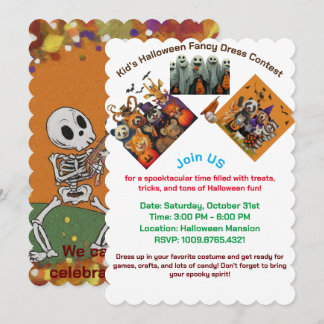 Kid's Halloween Fancy Dress Contest invitation
