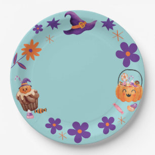 Kids Halloween Fancy Dress Party Paper Plate