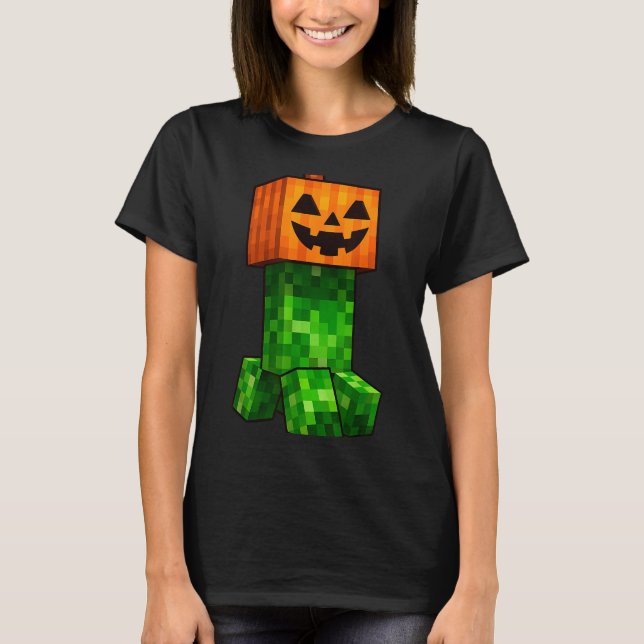 Kids Halloween Gamer Xel Jack O Lantern Pumpkin Bo T-Shirt (Front)