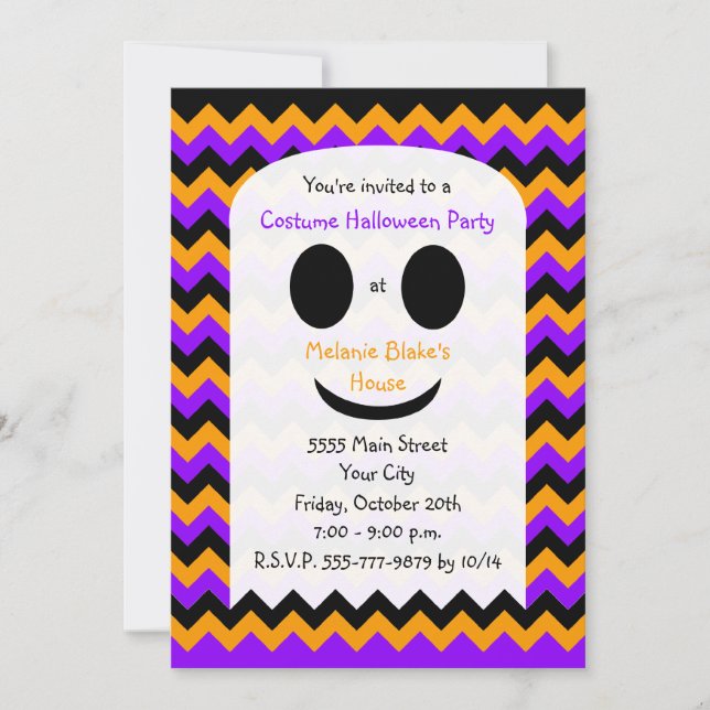 Kids Halloween Party Invitation (Front)