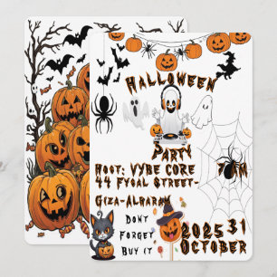 Kids Halloween Party Invitation