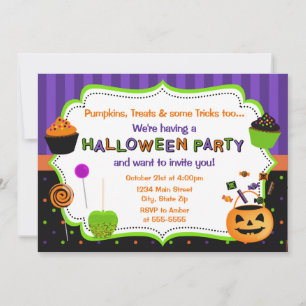 Kid's Halloween Party Invitation