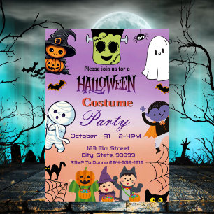 Kids Halloween Party Invitation