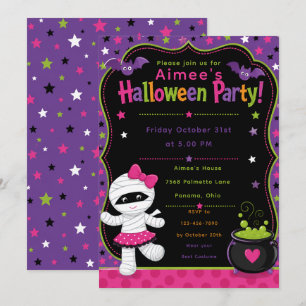 Kids Halloween Party Invitation