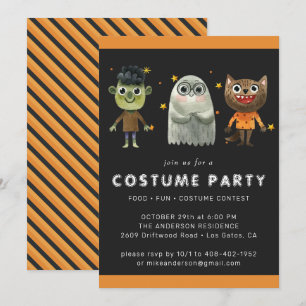 Kids Halloween Party Invitation