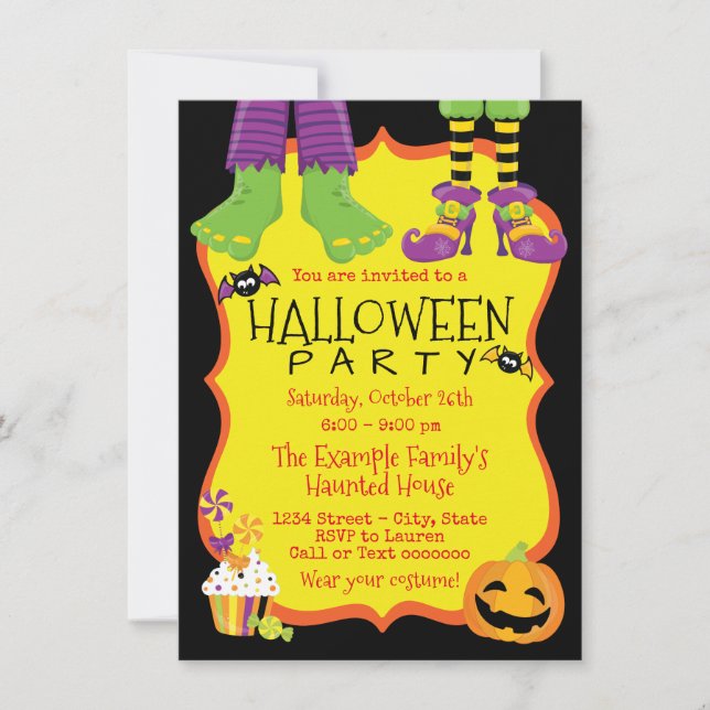 Kids Halloween Party Invitations (Front)