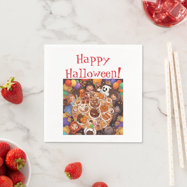 Kid's Halloween Party Napkin (Insitu)