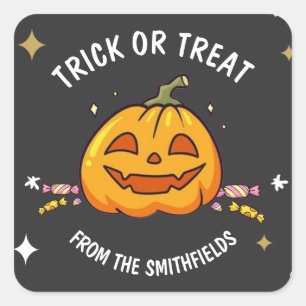 Kids Halloween Party Trick or Treat Stickers