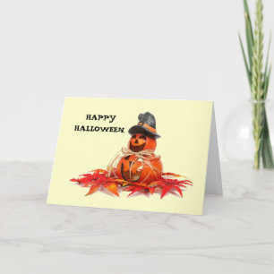 Kids Halloween Pumkins Card