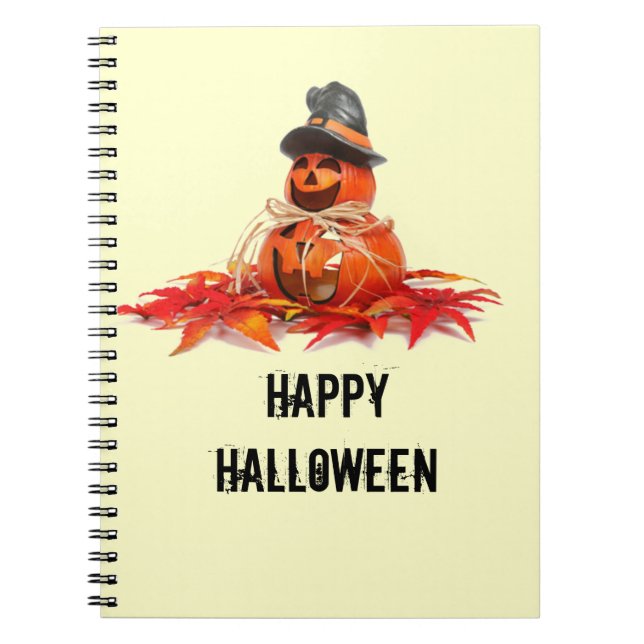 Kids Halloween Pumkins Notebook (Front)