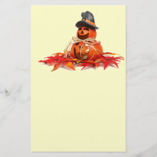 Kids Halloween Pumkins Stationery