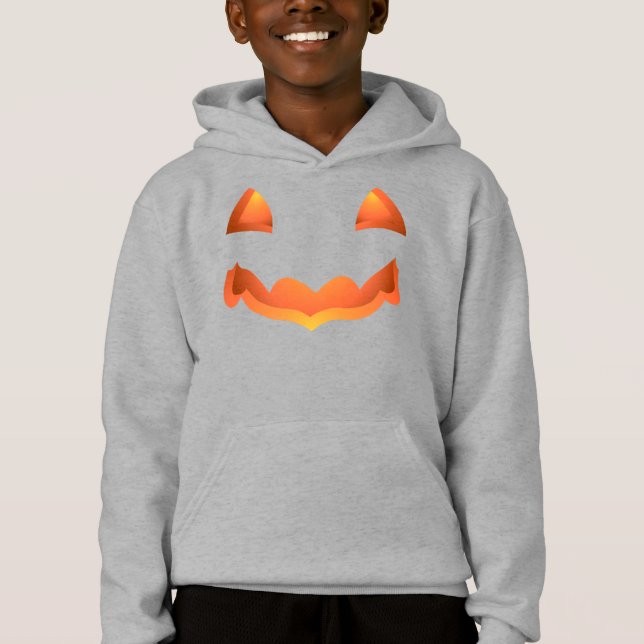 Kid's Halloween Pumpkin Jack-o-lantern Sweatshirt (Front)