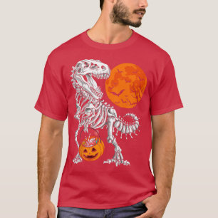 Kids Halloween s for Boys Kids Skeleton Dinosaur T T-Shirt