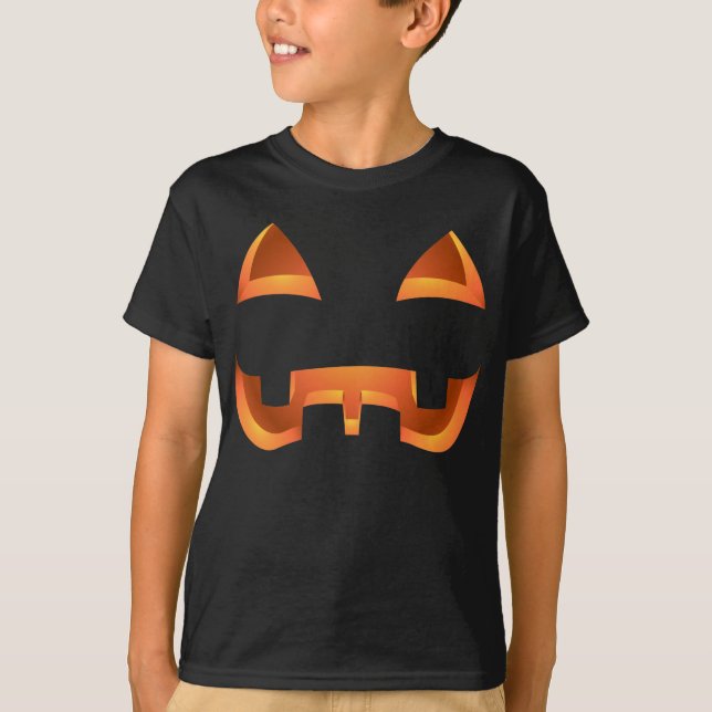Kid's Halloween Shirt Kid's Pumpkin Costume Shirts (Front)