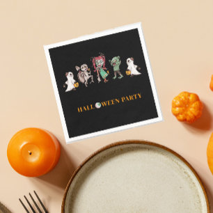 Kids halloween spooky  napkin