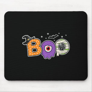 Kids Halloween Spooky Season Pumpkin Toddler Boys Mouse Mat