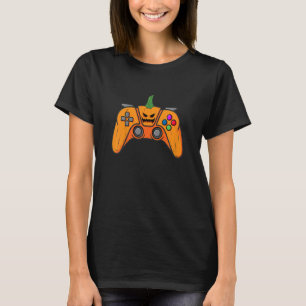 Kids Halloween Video Game Controller With Pumpkin T-Shirt