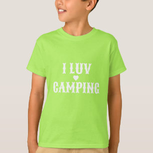 Kids Hanes T-Shirt I Luv Camping