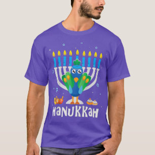 Kids Hanukkah Pyjamas for Kids Boys Girls Jewish P T-Shirt