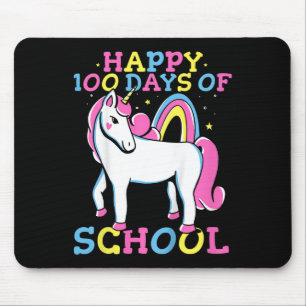 Kids Happy 100 Days Of School Girls 100th Day Of S Mouse Mat