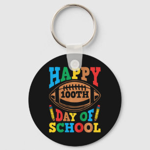 Kids Happy 100th Day Of School Boys 100 Days Of Sc Key Ring