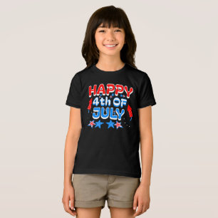 Kids happy 4th of July  Tri-Blend Shirt