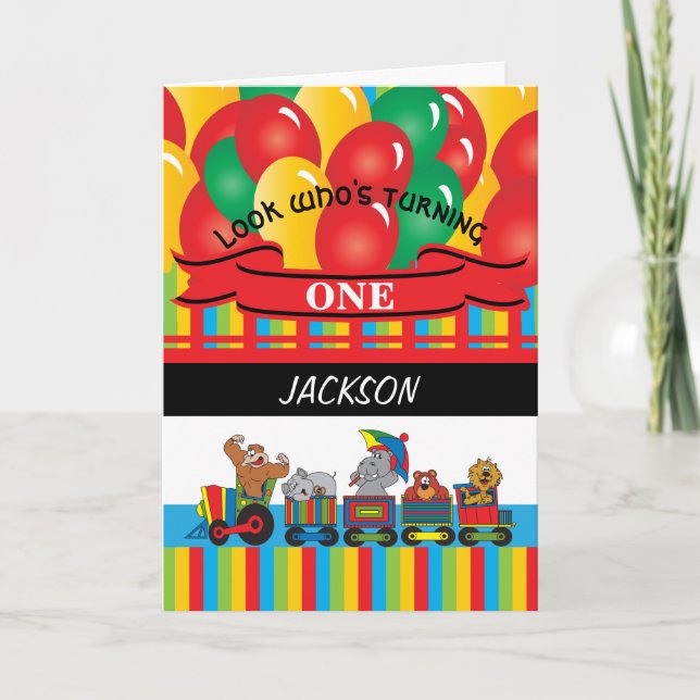 Kids Happy Birthday | Circus Fun Card (Front)