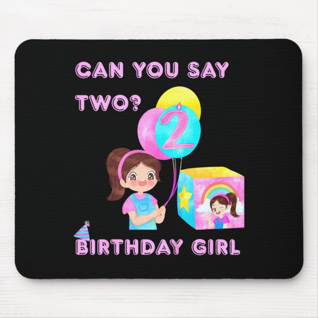 Kids Happy Birthday  Mouse Mat (Front)