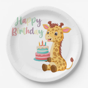 Kids Happy Birthday Paper Plate